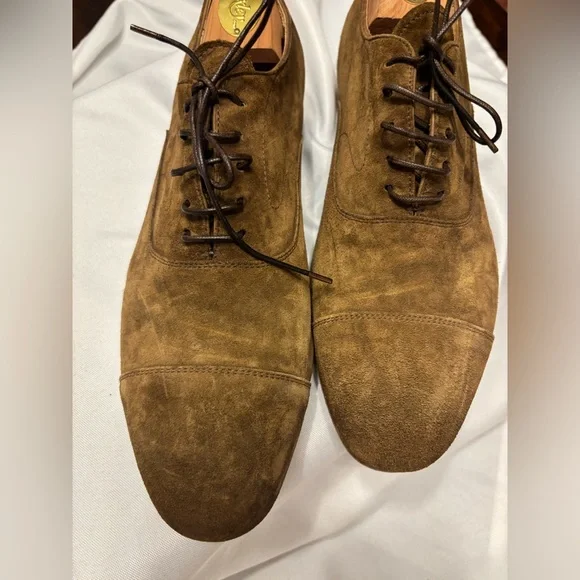Officine Creative Tan Suede Oxford Shoes - Picture 2 of 14